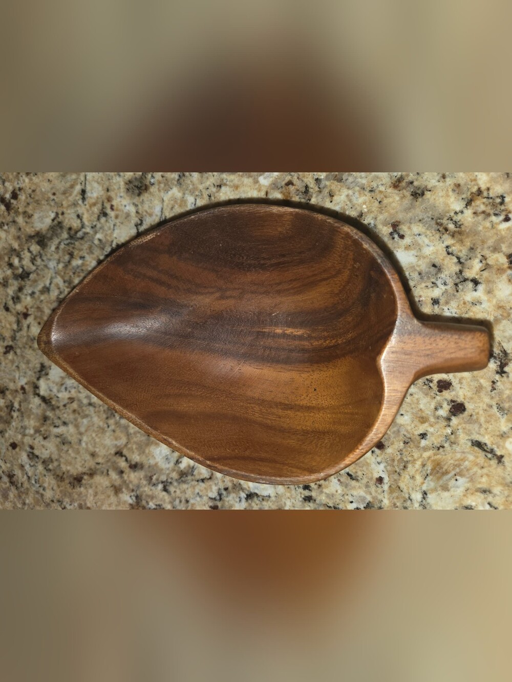 Vintage Genuine Hand Crafted Monkey Pod Bowl Size 7"x 5" Stamped Made In Hawaii